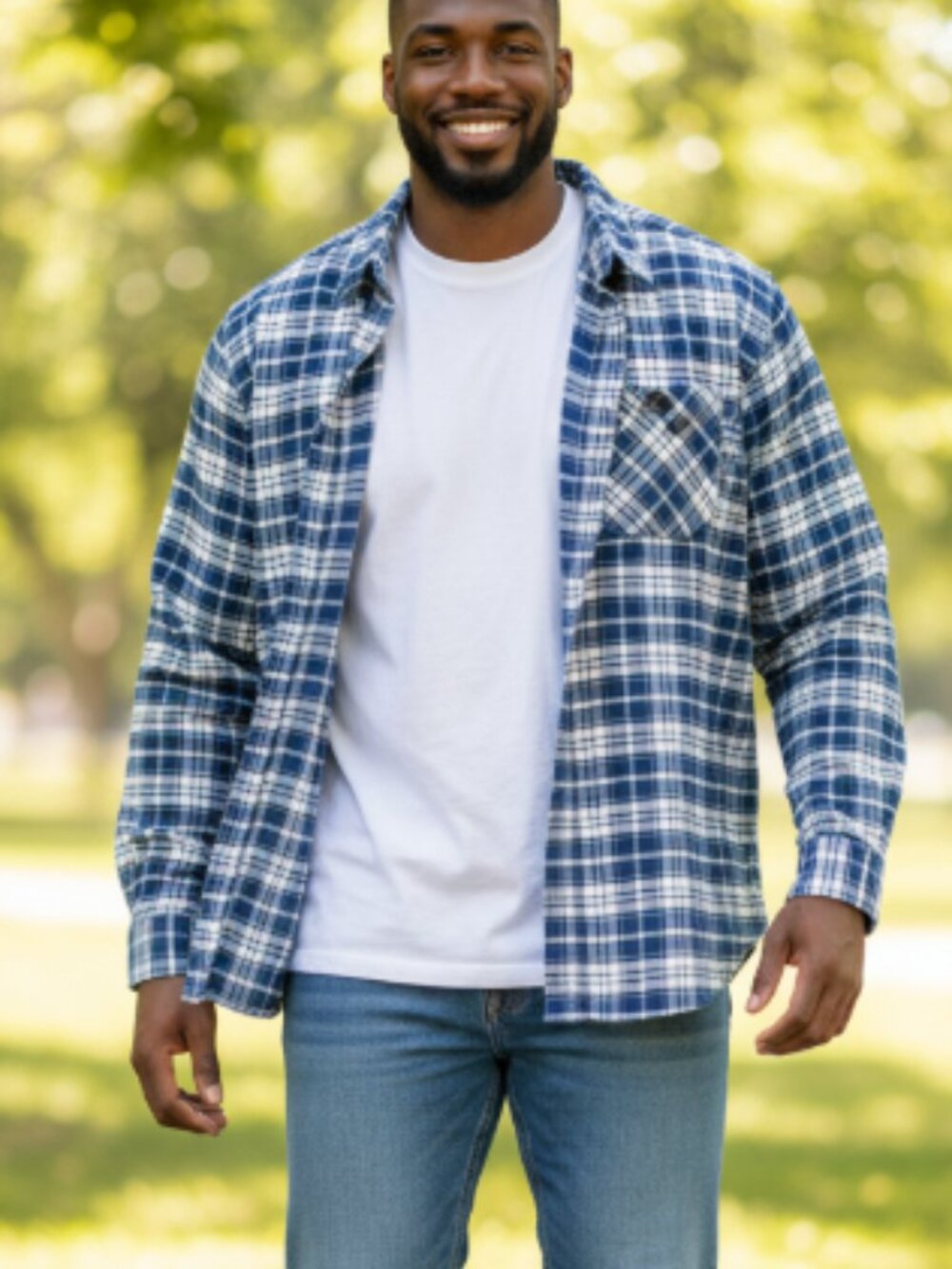 C.E. Schmidt Workwear Blue plaid Cotton Shirt size 2X